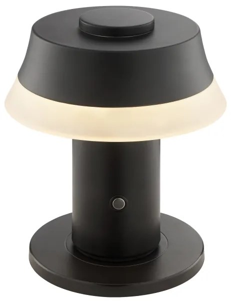 Brilliant -LED Stm újratölthető érintésvezérlésű asztali lámpa KINICH LED/2,5W/5V 2700K fekete