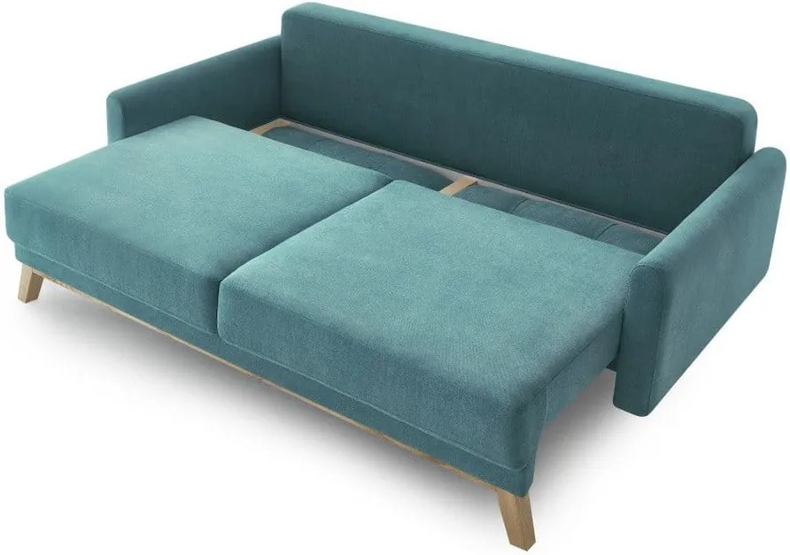 Balio türkiz háromszemélyes kinyitható kanapé - Bobochic Paris Paris