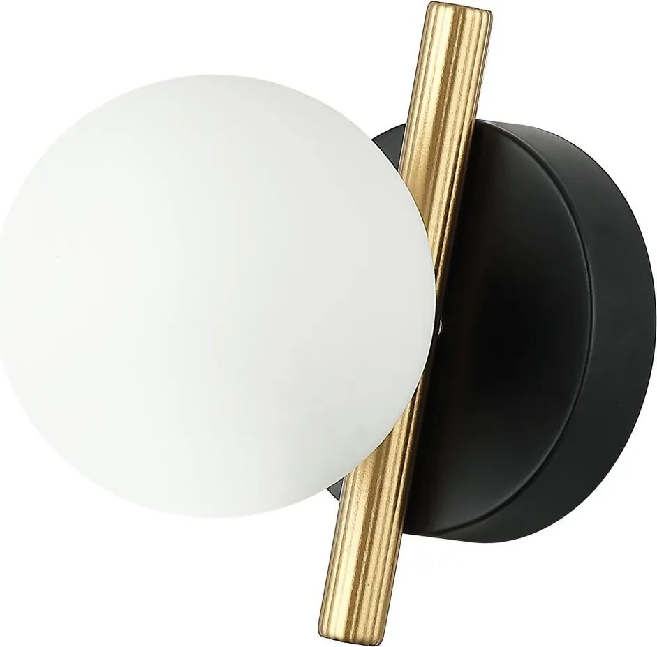 Italux modern fali lámpa reverso fekete arany itxwl-5622-1-bk-w