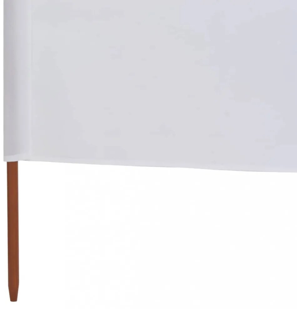 homokfehér szövet 6-paneles szélfogó 800 x 120 cm