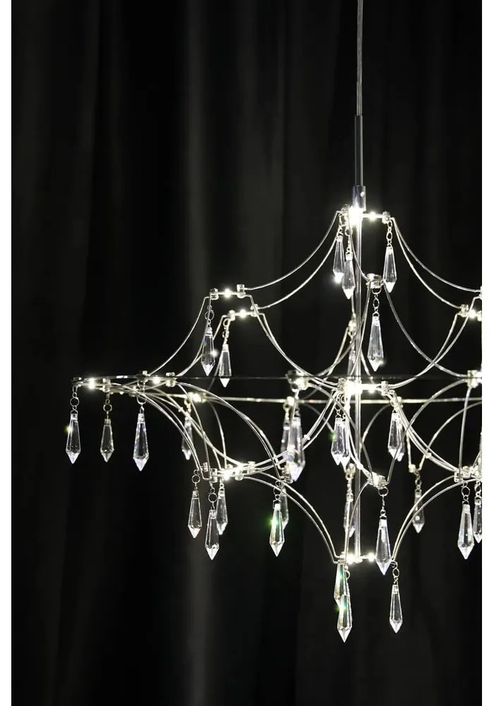 Ezüstszínű LED függőlámpa ø 60 cm Efesos – Markslöjd