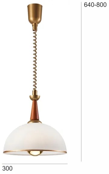 Lehúzható CHIARA lámpa 1xE27/60W/230V sötétbarna/cseresznye