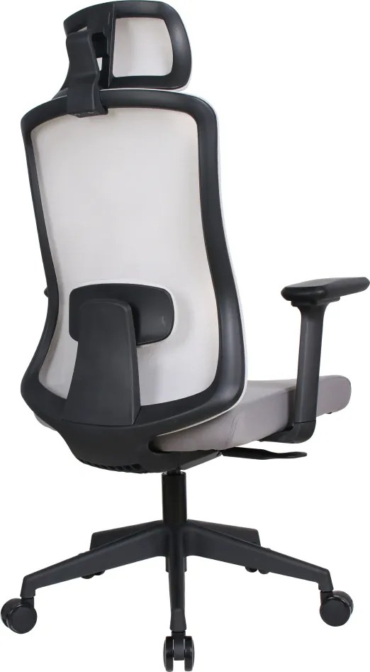 Irodai szék, szürke/fekete, teherbírás 150 kg, ROSANO