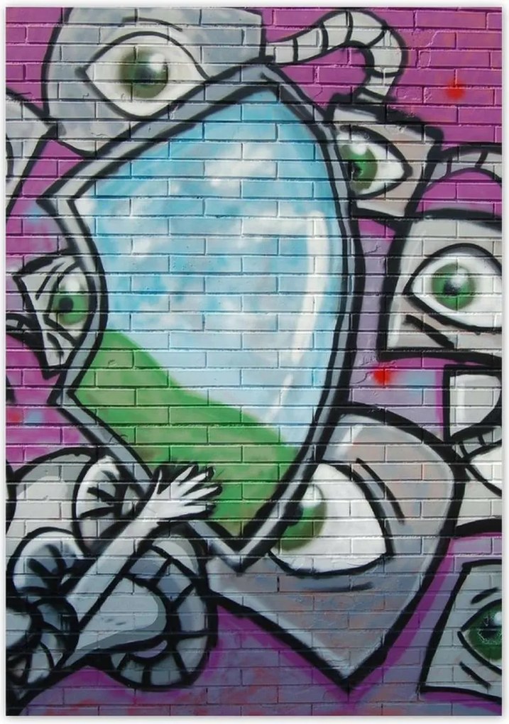 Poszterek 70x100 Graffitti Falfestmény