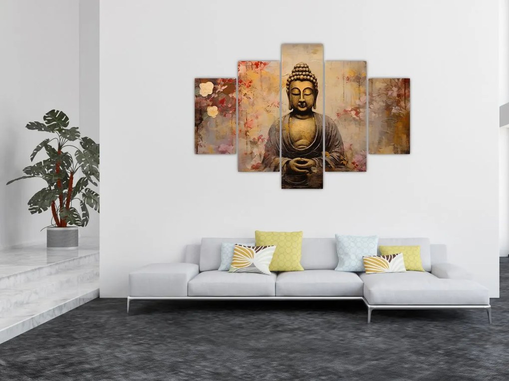 Kép - Buddha, festészet (150x105 cm)