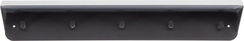 Fém falra szerelhető fogas KENAN 80 cm, fekete