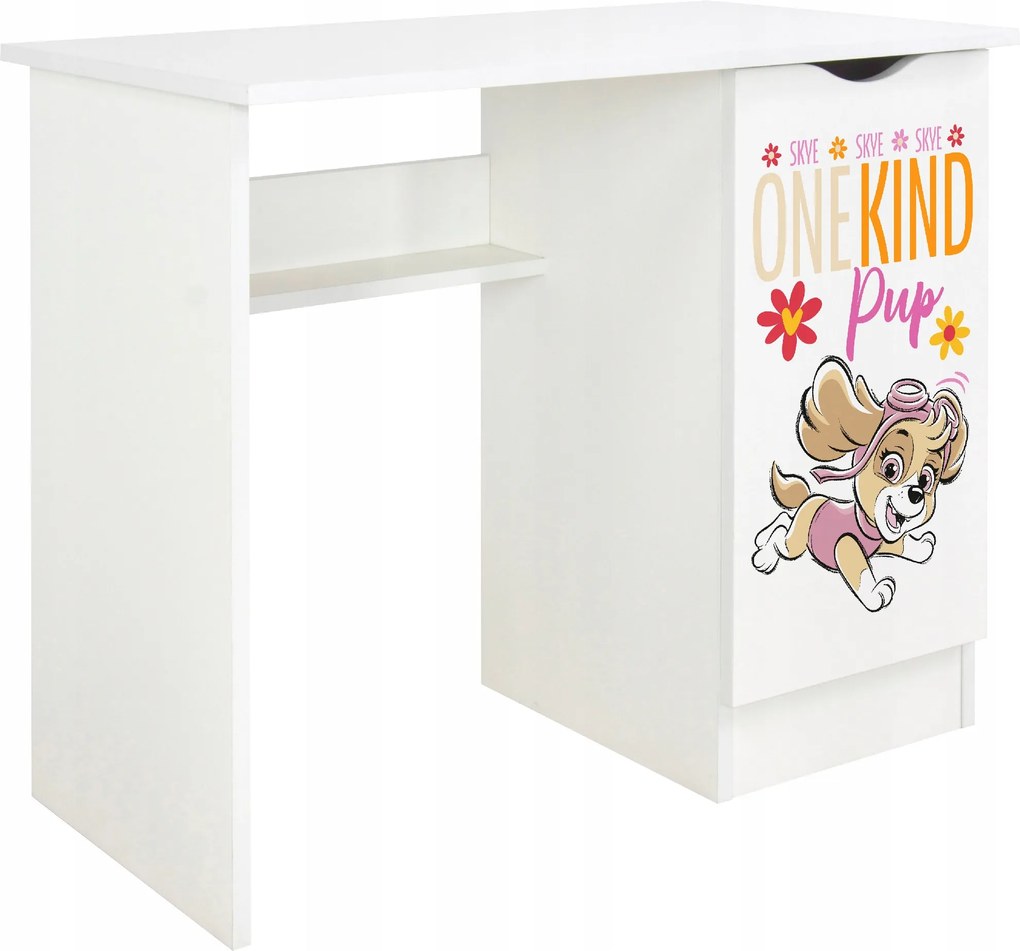 Gyerek íróasztal Mancs Őrjárat 90x50x77 tanuló- és játéktárolóval