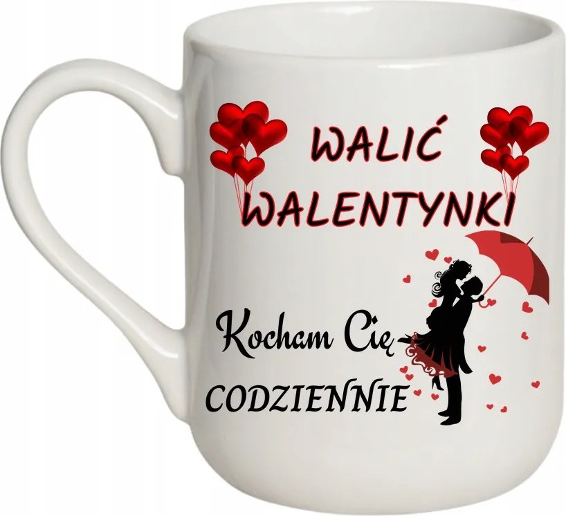 Bögre „Dörömböl a Valentin-nap Szeretlek minden nap” nevek 330 coffee fehér