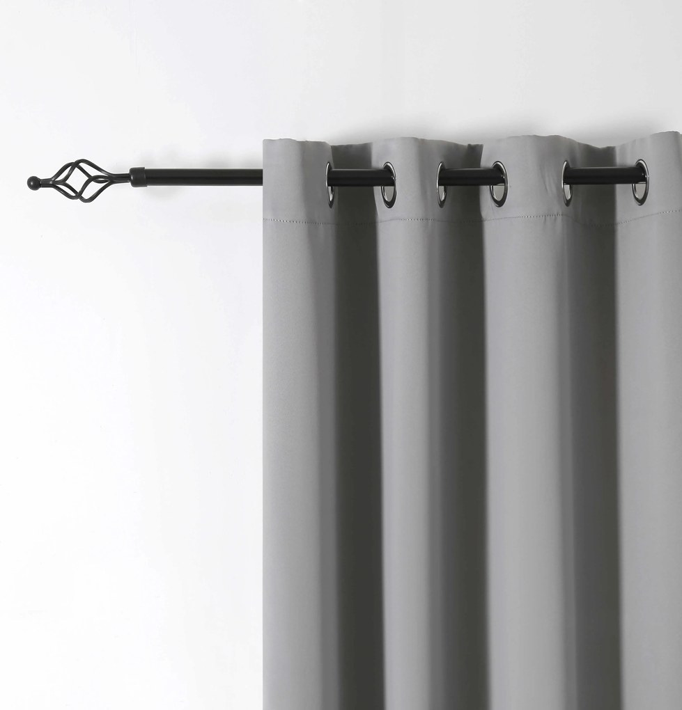 Világosszürke OXFORD függöny 140x270 cm Felfüggesztés: Hullámos sínszalag
