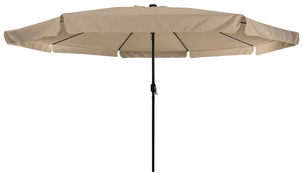 Kerti Napernyő LED Fényekkel ø395x245 cm Taupe