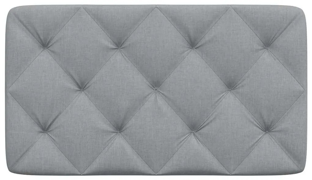 világosszürke szövet fejtámla párna 90 cm