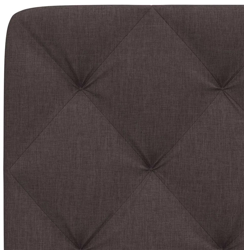 sötétbarna szövet fejtámla párna 140 cm