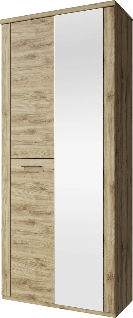 Szekrény 2D tükörrel, navarra tölgy, DORSI