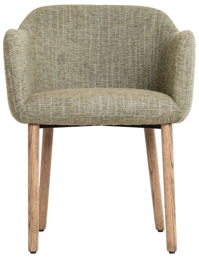 Világoszöld kárpitozott karfás étkezőfotel szett 2 db-os Blaine – Light & Living