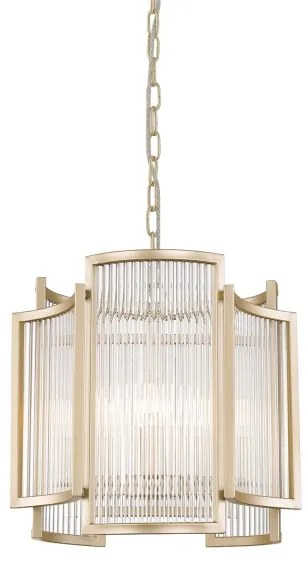 Zuma Line P0528-03A-V6AC - Csillár láncon SERGIO 3xE14/60W/230V arany