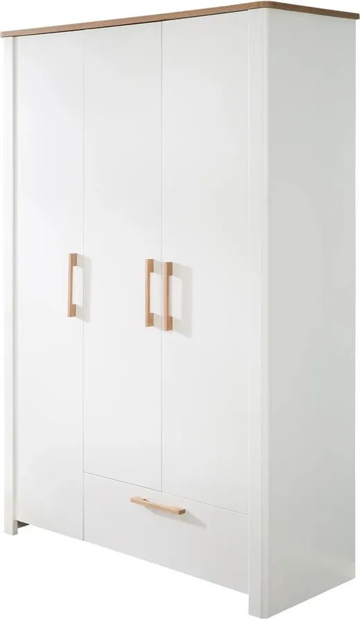 Fehér gyerek ruhásszekrény 139x200 cm Ava – Roba