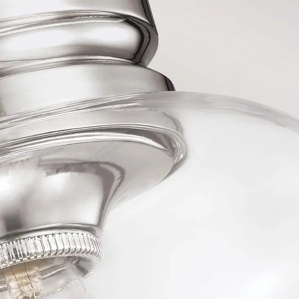 Feiss FE-HOUNSLOW-F-PN - Mennyezeti lámpatest HOUNSLOW 1xE27/60W/230V fényes króm