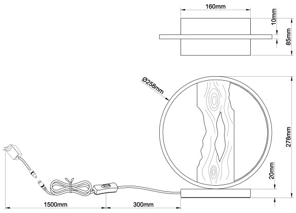 Brilliant - LED Asztali lámpa CHAUMONT LED/7,5W/230V