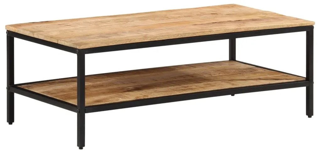 tömör nyers mangófa dohányzóasztal 100 x 50 x 35 cm