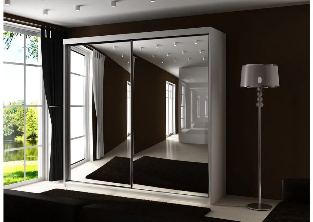 TALIA 21 tolóajtós szekrény, 100x200x62, sonoma tölgy