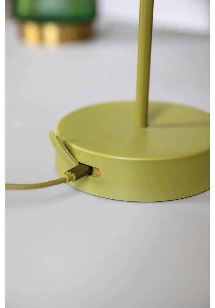 Zöld LED dimmelhető asztali lámpa (magasság 33,5 cm) Oscar – Remember