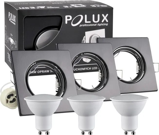 Polux OLIN 305879 Beépíthető spotlámpa 1x3,5W/GU10 3000K 250LM IP20