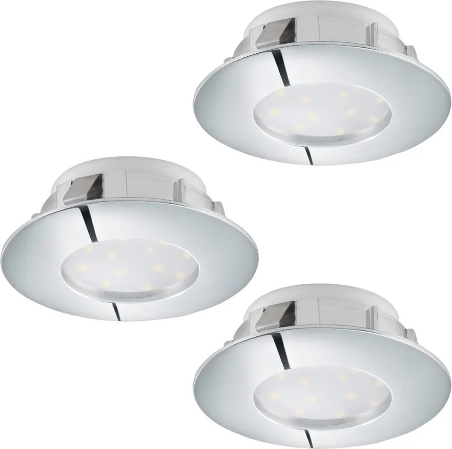 Eglo 95822 - 3 darabos PINEDA beépíthető LED mennyezeti lámpa LED/4,9W/230V