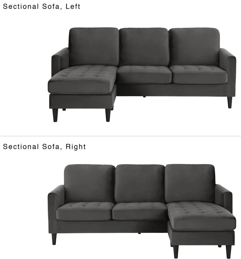 Szürke variálható sarokkanapé Strummer - CosmoLiving by Cosmopolitan