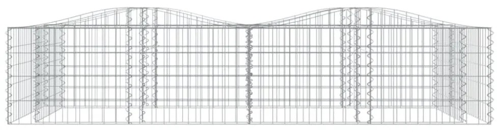 íves horganyzott vas gabion magaságyás 200x100x50 cm