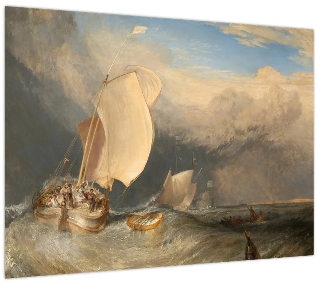 Kép - William Turner, Fishing Boats with Hucksters Bargaining for Fish, reprodukciók (70x50 cm)