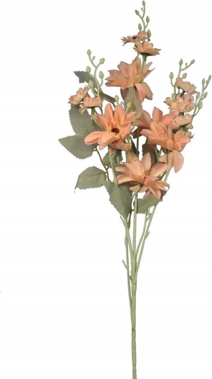Mesterséges Ág 5 Lazac Dáliával Dekoráció Mint Élő Váza 86cm