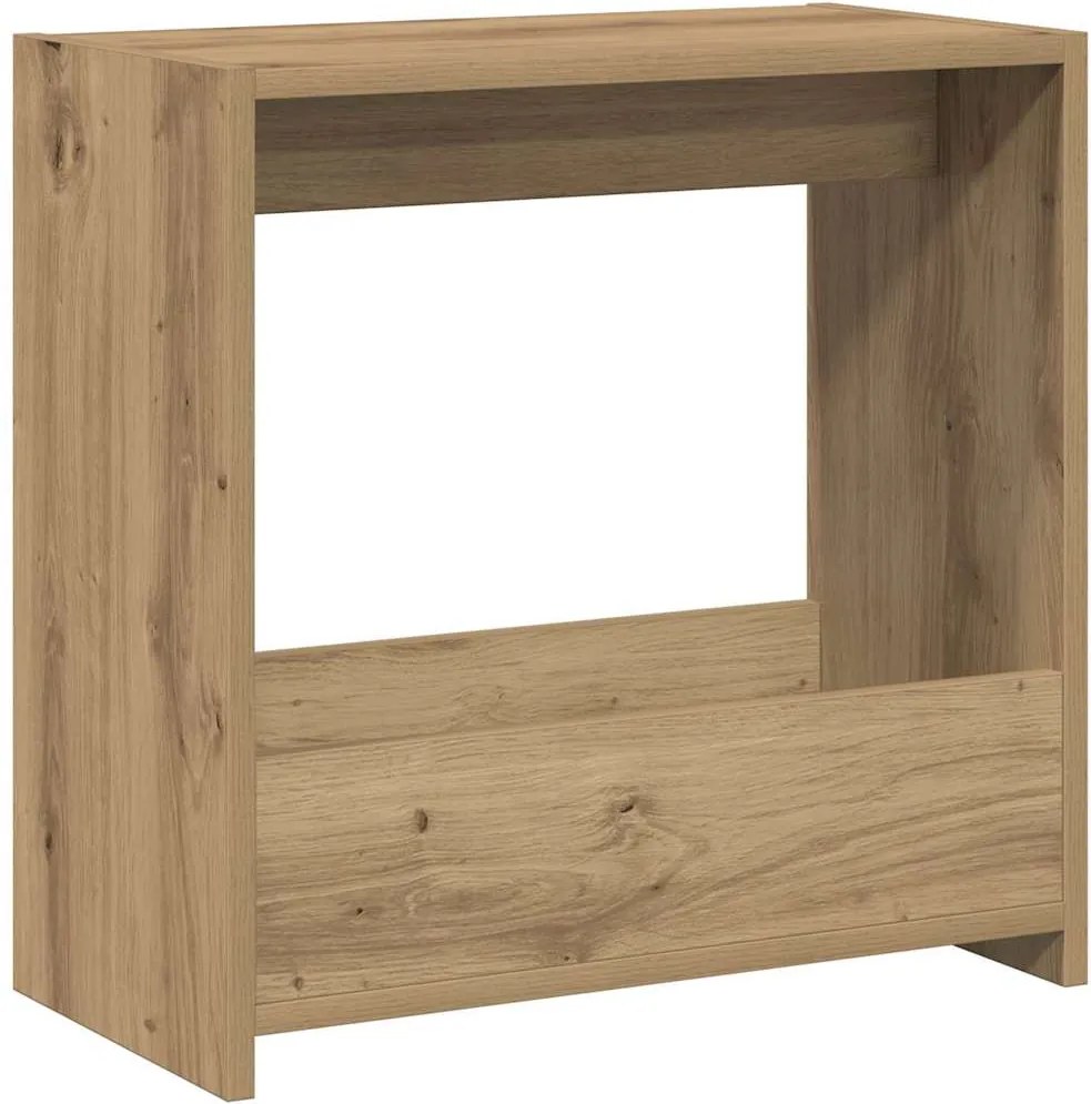 vidaXL Oldalasztal Artisan tölgy 50x26x50 cm Gépelt fa