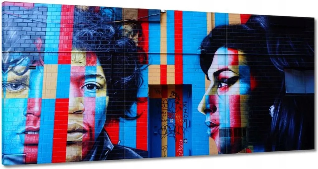 Vászonkép 60x30 Amy Winehouse Graffiti