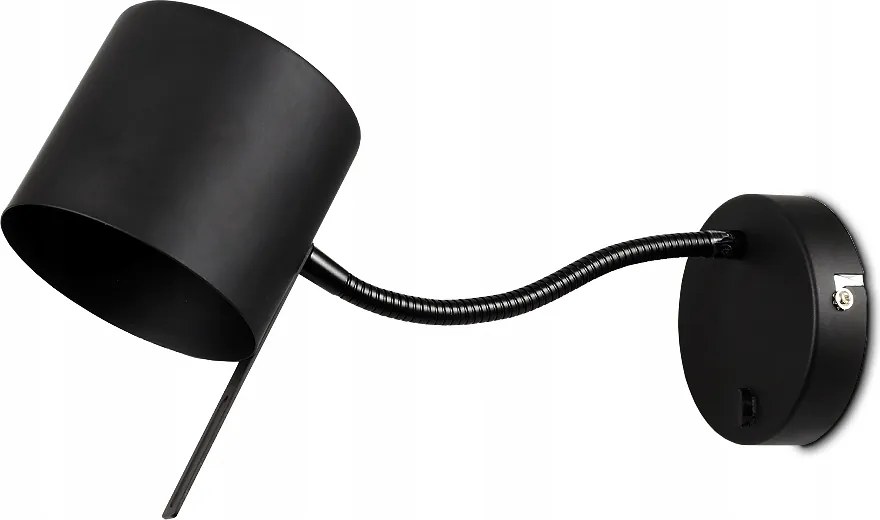 Fali Lámpa Led Falra Szerelhető Spot Loft Fali Lámpa Skandináv Fekete Matt GU10