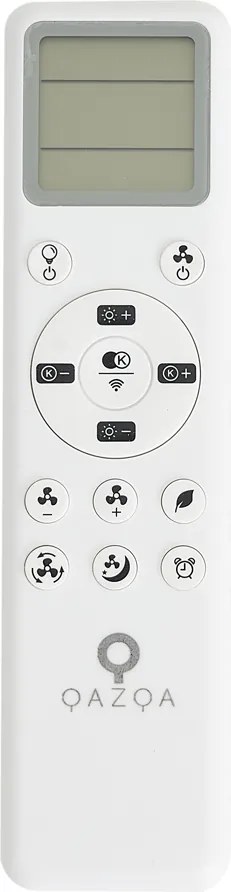 Mennyezeti ventilátor fekete, LED-del és távirányítóval - Steer