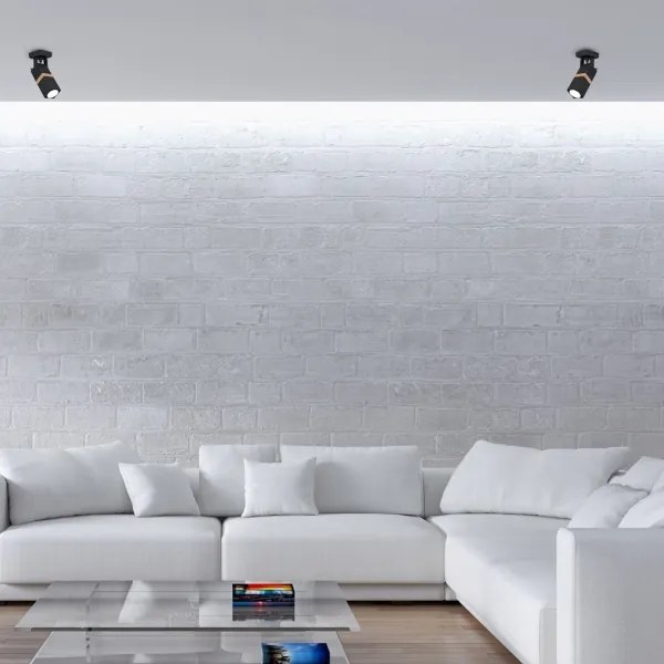 Spotlámpa VIDAR 1xGU10/25W/230V fekete