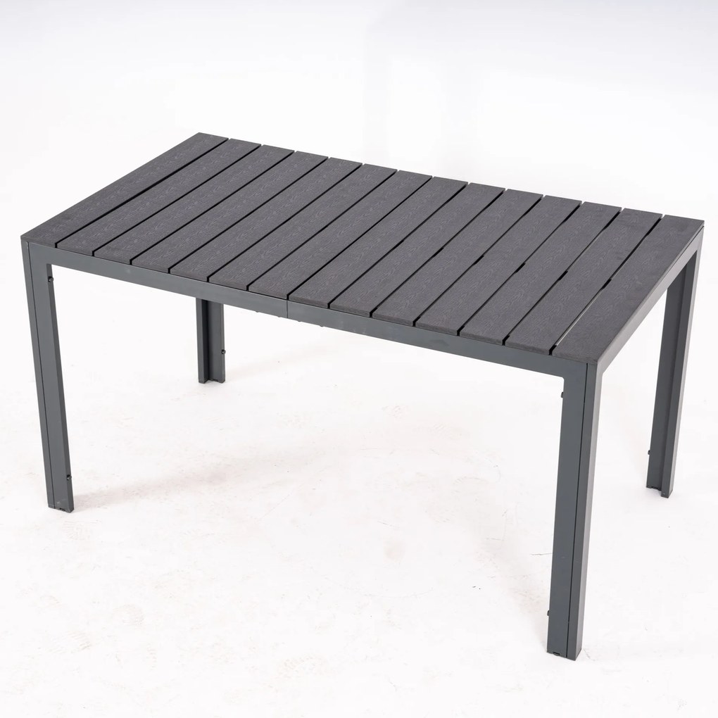 Furnigo Hamburg kerti bútor szett 1+6 - fekete