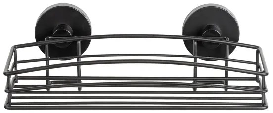 WENKO 24732100 - VACUUM-LOC kerek polc, 26 x 14 cm, fekete