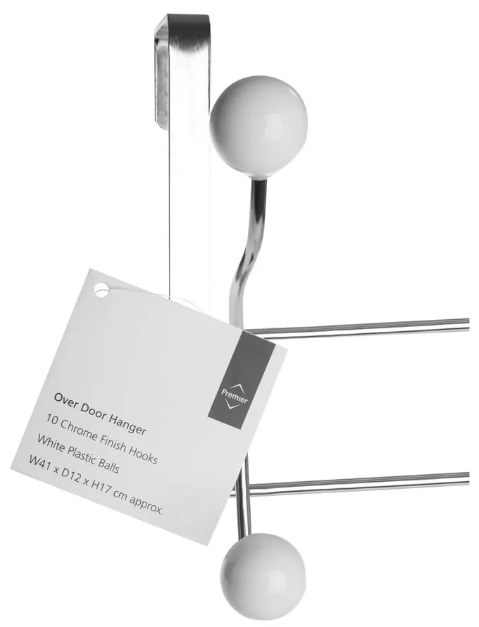 Ezüstszínű fém ajtófogas 40,5 cm Jaxen – Premier Housewares