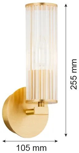 Argon 8497 - Fali lámpa HAMPTON 1xE14/7W/230V arany