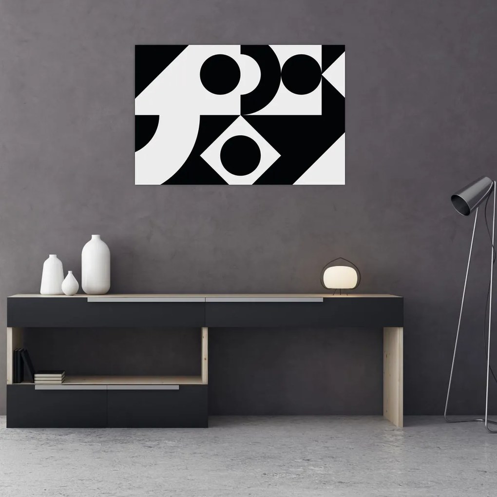 Kép - Geometriai absztrakció N⁰1 (90x60 cm)