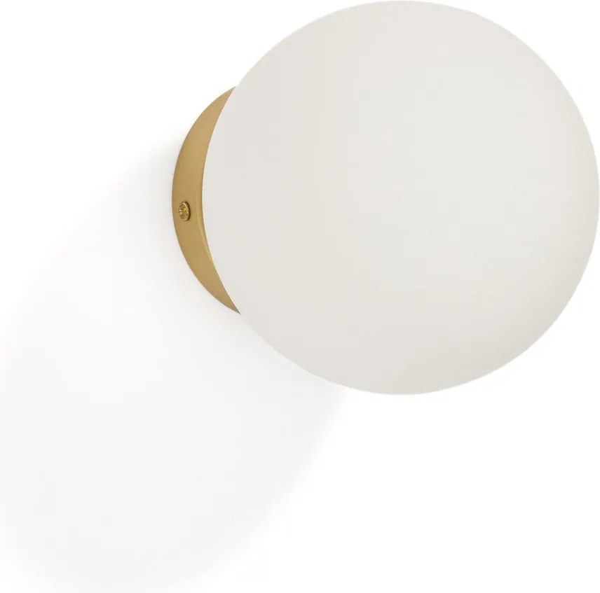 Fehér-aranyszínű fali lámpa ø 15 cm Brisia – Kave Home