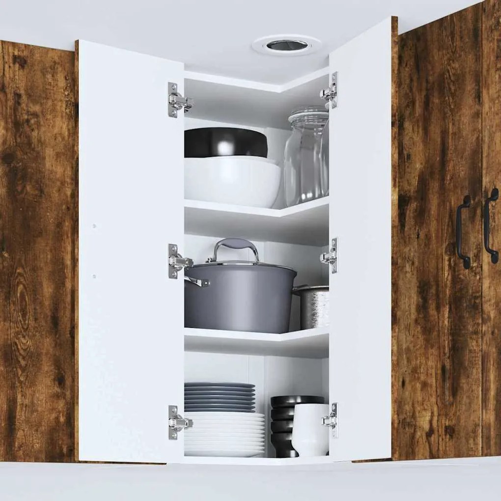 Fali konyhaszekrény Füstölt tölgy 57 x 57 x 80 cm Faanyag