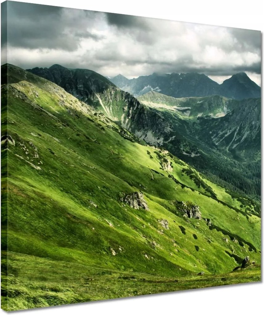 Vászonkép 40x40 Tátra Lengyel hegyek Kilátás