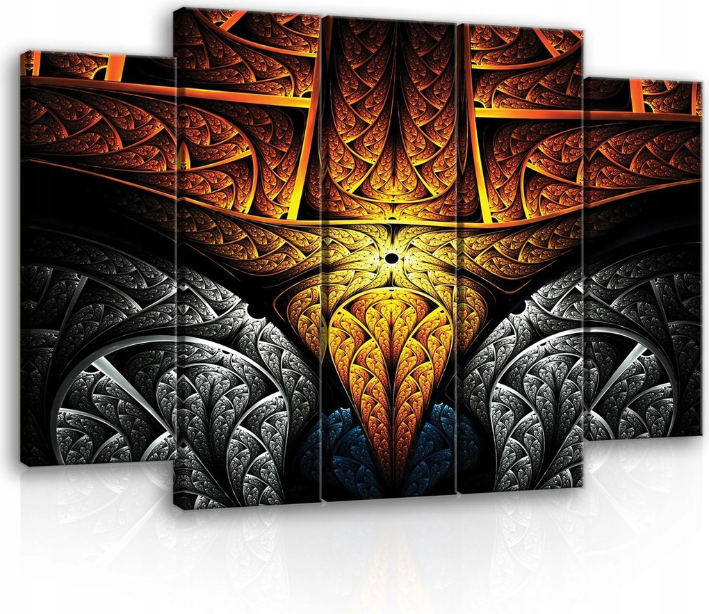 Vászonkép 150x100 Fraktál absztrakt energia átalakulás misztika dinamika