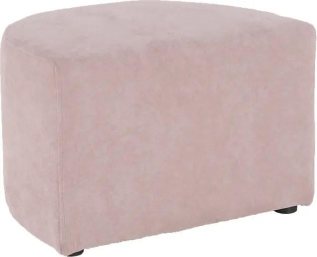 Klub fotel puffal, rózsaszín, ROSE