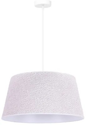 Duolla - Csillár zsinóron BOUCLE 1xE27/15W/230V á. 50 cm fehér