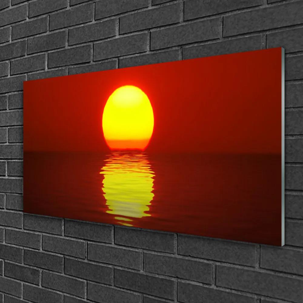 Modern üvegkép Sunset Landscape 100x50 cm