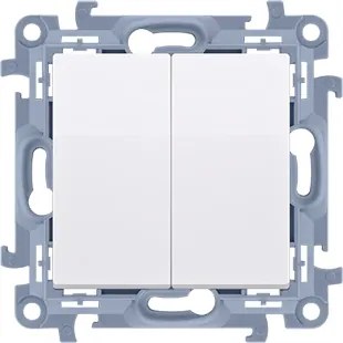 Simon 10 Lépcsőösszekötő Dupla LED-es, piktogram nélküli fehér CW6/2L