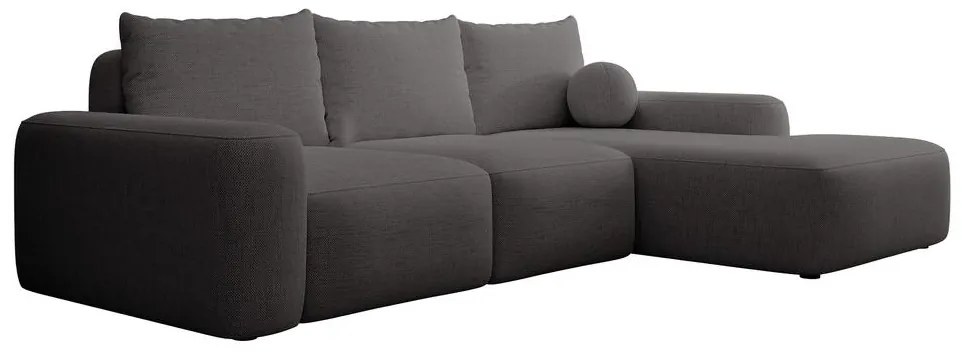 Sarokkanapé Carlito (J) (sötétszürke + fekete). 1099577